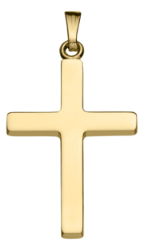 14K Gold Filled Cross Pendant with Chain 