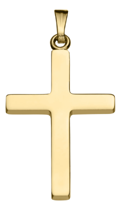 14K Gold Filled Cross Pendant with Chain 