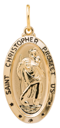 14K Gold Filled ST. CHRIS. Necklace 