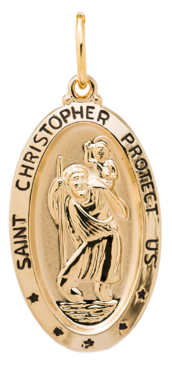 14K Gold Filled ST. CHRIS. Necklace 
