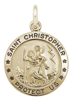 14K Gold Filled ST. CHRIS. Necklace 