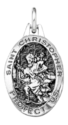 Sterling St. Christopher Pendant 