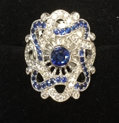 Diamond & Sapphire ring  