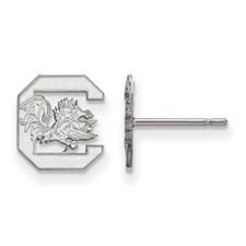 Sterling Rhodium-plated USC Post Earrings 