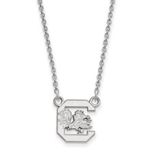 Sterling Silver Rhodium-plated USC Pendant 18 in. Necklace 