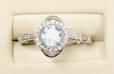 Sterling Birthstone Ring 