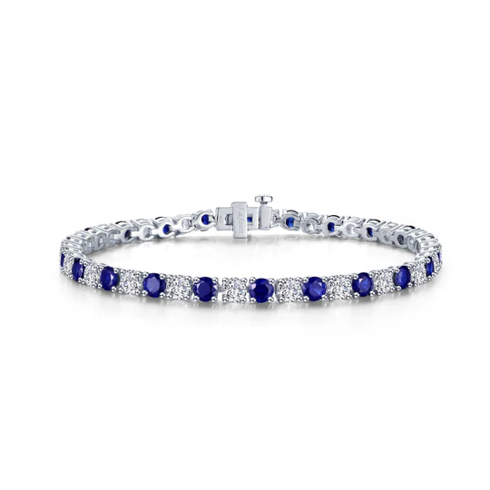 Lafonn 11ctw Alternating Sapphire Tennis Bracelet 