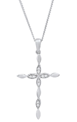 Yellow Gold Diamond Cross 