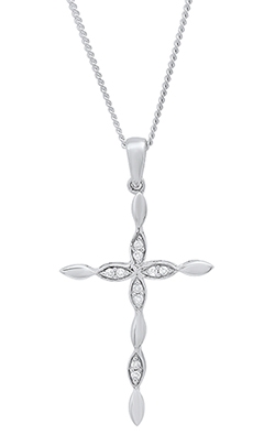 Yellow Gold Diamond Cross 
