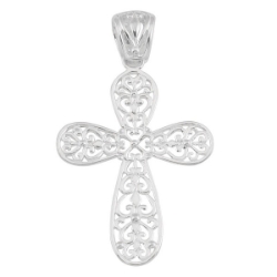 Southern Gates Small Filigree Cross Pendant 