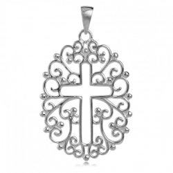 Southern Gates Open Filigree Cross Pendant 