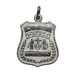 Sterling Police Charm 