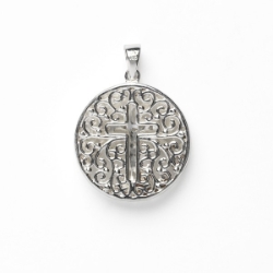 Southern Gates Double Sided Oak & Cross Pendant 