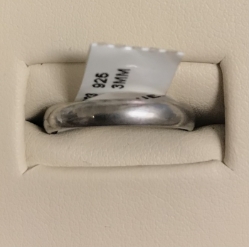 3mm Sterling Silver Wedding Band 