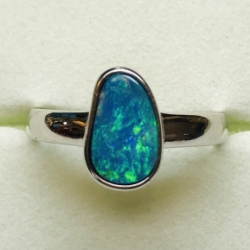 Sterling Opal Ring 