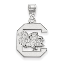 Sterling Rhodium-plated USC Medium Pendant 