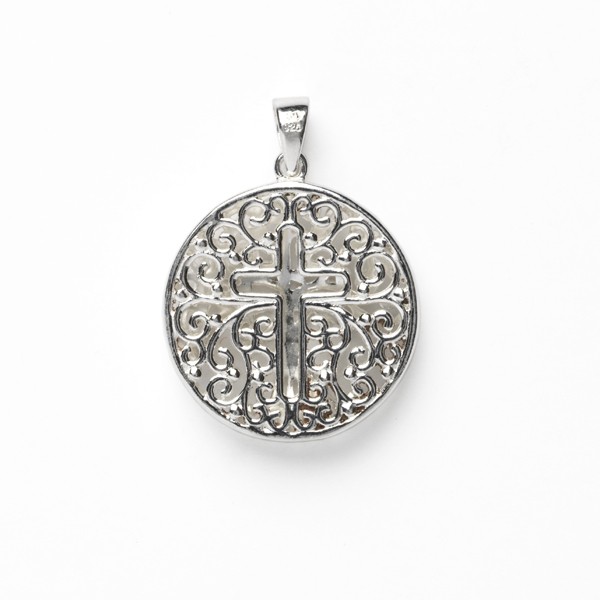 Southern Gates Double Sided Oak &amp; Cross Pendant 